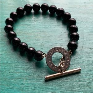 Tiffany & Co. Onyx Beaded Bracelet